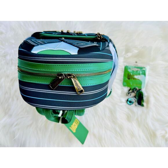 *NEW 2 PACK* Loungefly Wicked Elphaba MiniBackpack & Elphaba Portrait Keychain - Picture 8 of 12